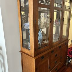 Mission Style Breakfront and Buffet. Make Offer!!