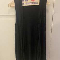 Anthropologie: Wyatt long Black Vest - Small