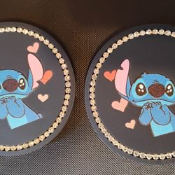 Lilo and stitch cup holder coasters New 
