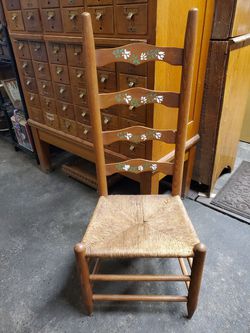 Gorgeous Antique Ladder Back Chair
