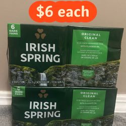 Irish Spring Soap Bar 6ct