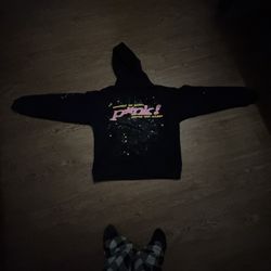 sp5der  black&pink hoodie