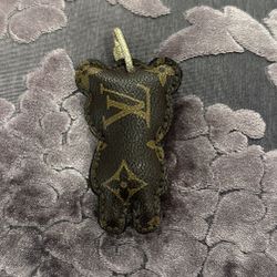 Leather And Swarovski Crystal Key Chain 