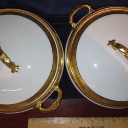 Vintage Limoges Serving Bowls With Lids