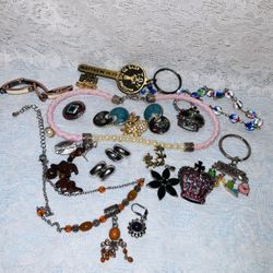 JEWELRY ASSORTMENT - SOME FOR CRAFT PROJECTS AND SOME FOR WEARING - $10 for all