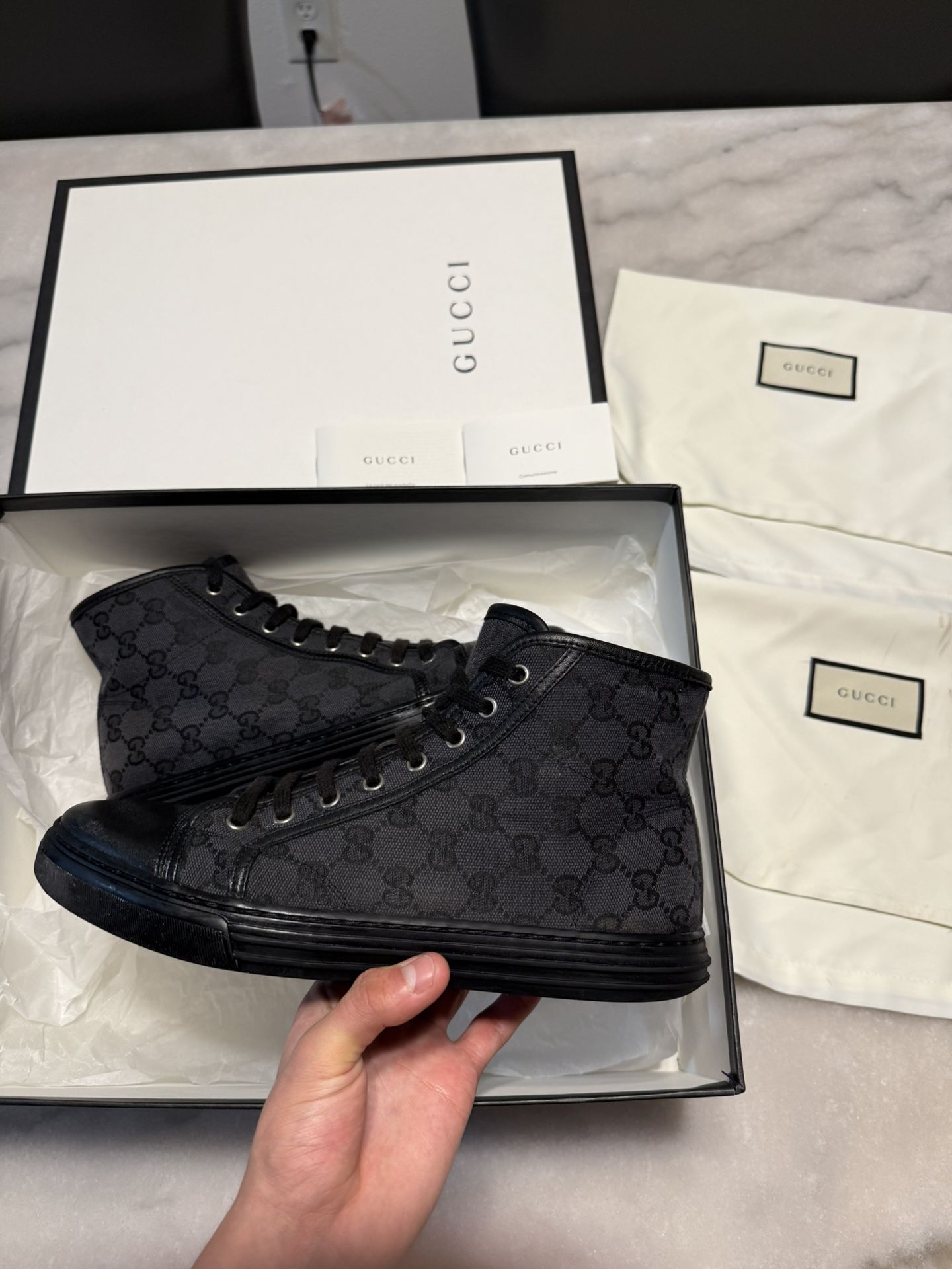 Gucci High Top Men Size 7.5 US