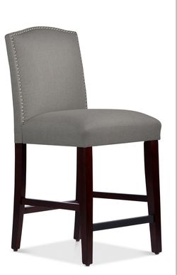 " FLAMINGO AND FORT APACHE "                                     BRAND NEW IN BOX Skyline Furniture Roselyn Nail Button Arched Counter Stool in Linen 