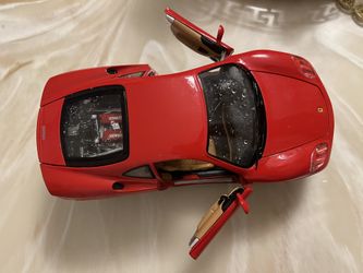 Burago Red Ferrari Metal Model Car