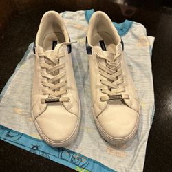 TOMMY HILFIGER Women's White / Blue Canvas TWLORIO-R Sneakers Shoes Size 11