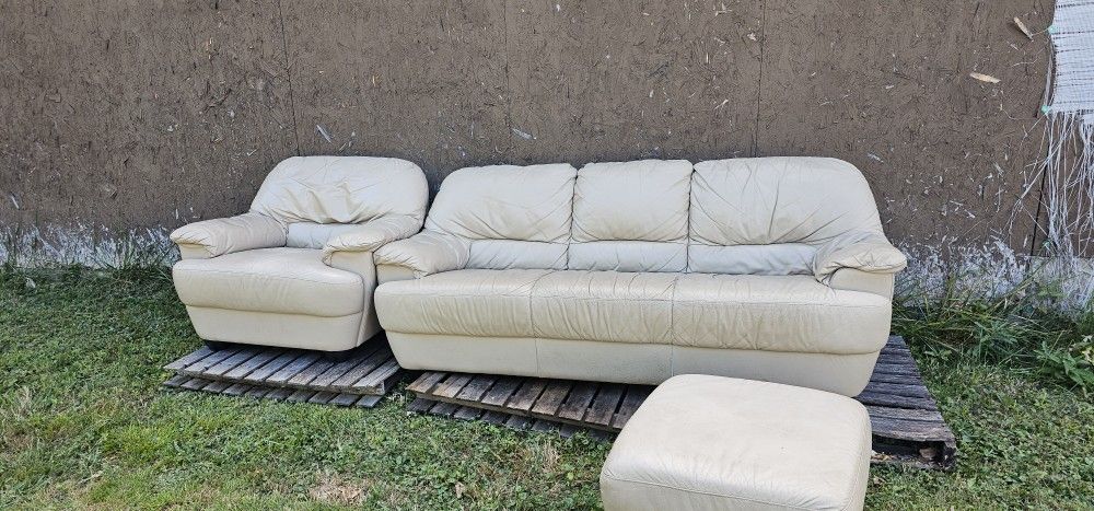 Leather Couch Set