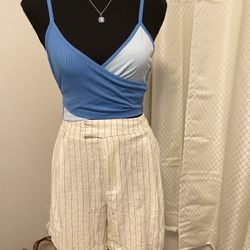 Pinstripe Shorts