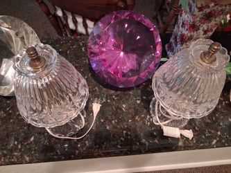 To crystal lamps works perfect great shape