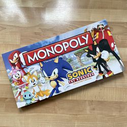 2012 Monopoly Sonic The Hedgehog Collector’s Edition Game Complete