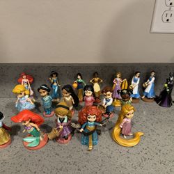 Disney "Animators Collection" Lot Of 19 Princess 3" Figures Toddler Dolls 