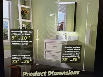 ExBrite 20x30 LED Bathroom Medicine Cabinet