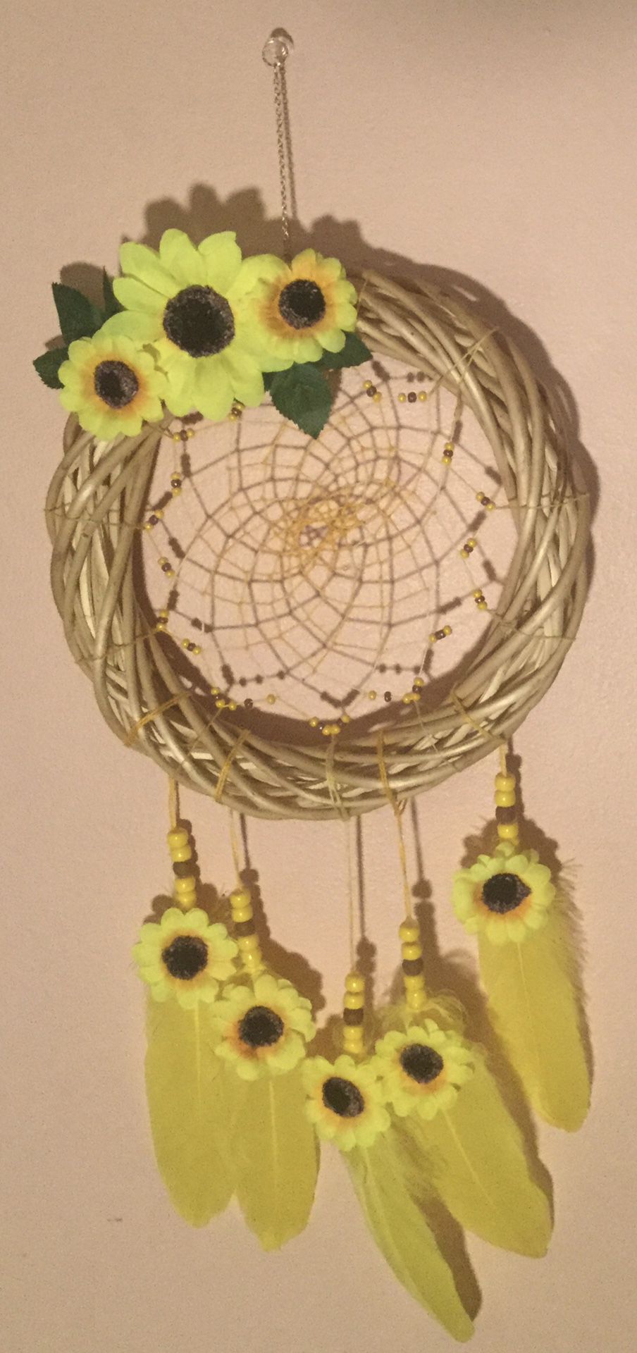 Handmade Sunflower Wreath Dreamcatcher