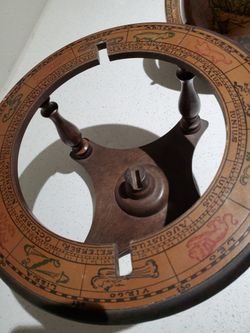 World Map Full Wooden Brown Printed Color