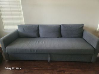 IKEA FRIHETEN Sleeper Sofa, charcoal Grey