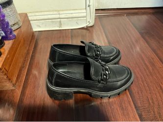 Black loafers