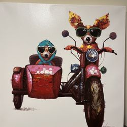 Dog Painting on Canvas