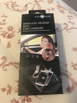 Auto smith wireless headset with charger