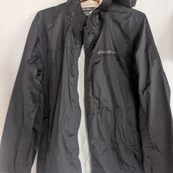 New Large Mens Ultralight Rain Jacket Eddie Bauer Hooded Waterproof Shell Columbia REI Patagonia North Face Rab Marmot Hiking Backpacking Packable Msr