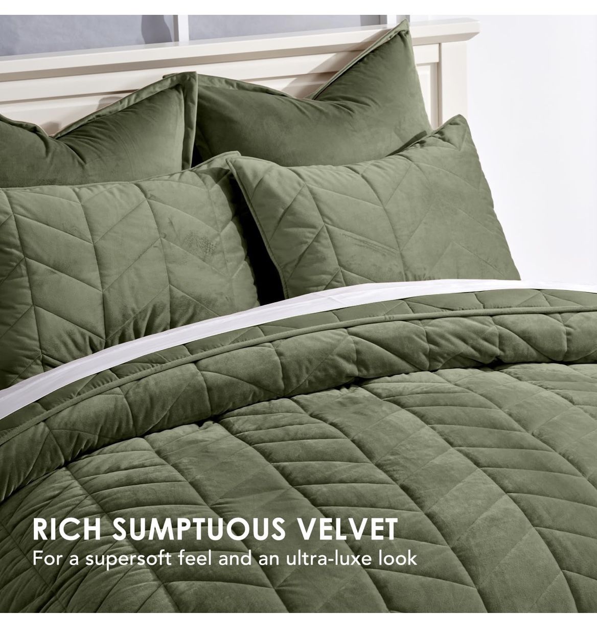 EVERGRACE 3 Pieces Luxurious Velvet King Quilts, Ultra Soft Lightweight Velvet Comforter Set, Matelasse Oversized Bedspread CoverTypical Price $84.99