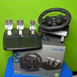 Logitech G G923 USB Steering Wheel + Pedals PC, Xbox - Black

