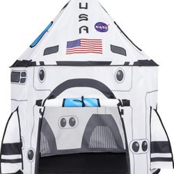 Brand New JOYIN Rocket Ship Play Tent Pop up Play Tent Kids Indoor Outdoor Spaceship Playhouse Tent Set