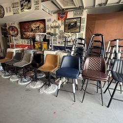 Huge selection of brand new Bar stools! All in stock and fully assembled. Prices from $35-$100 per barstool.