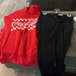 Girls Size 10 Outfit Coca Cola Hoodie And Hollister Jeans