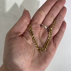 14k CURB BRACELET 