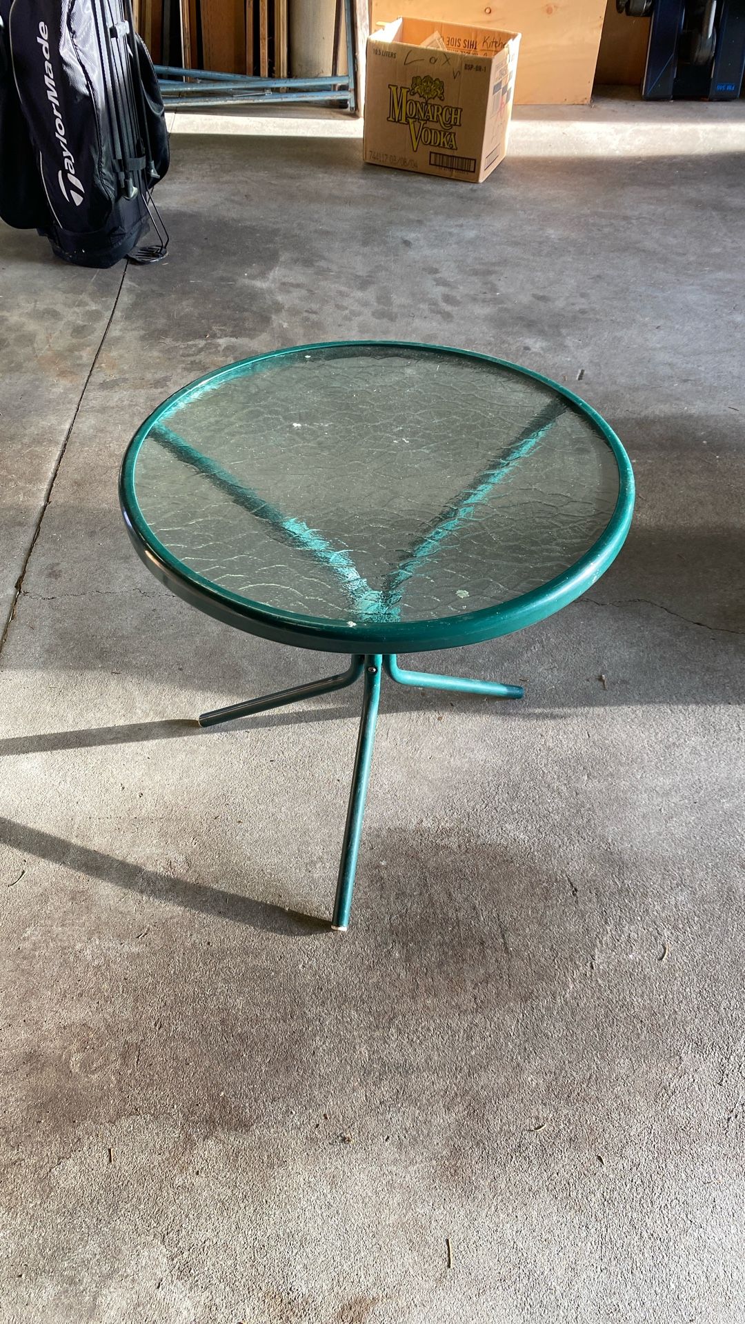 20" Glass End Table