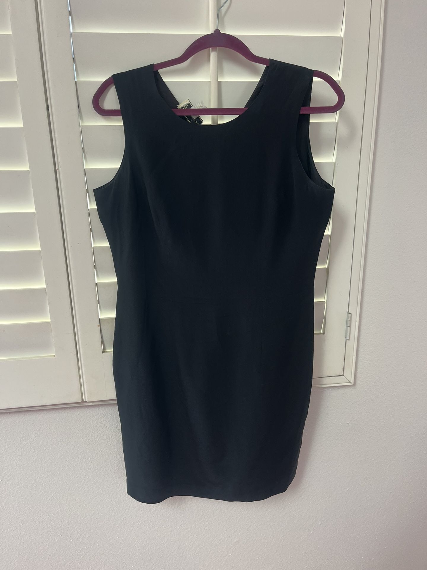 Silk Little Black Dress LBD -size 10