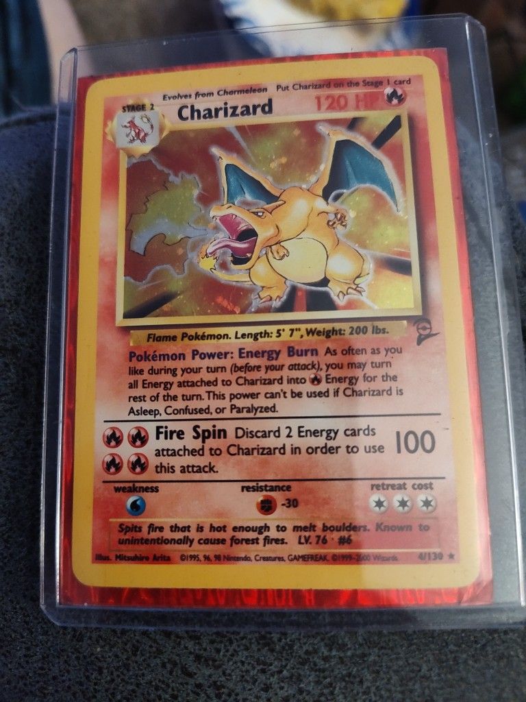 Charizard 2nd Edition Pokemon card