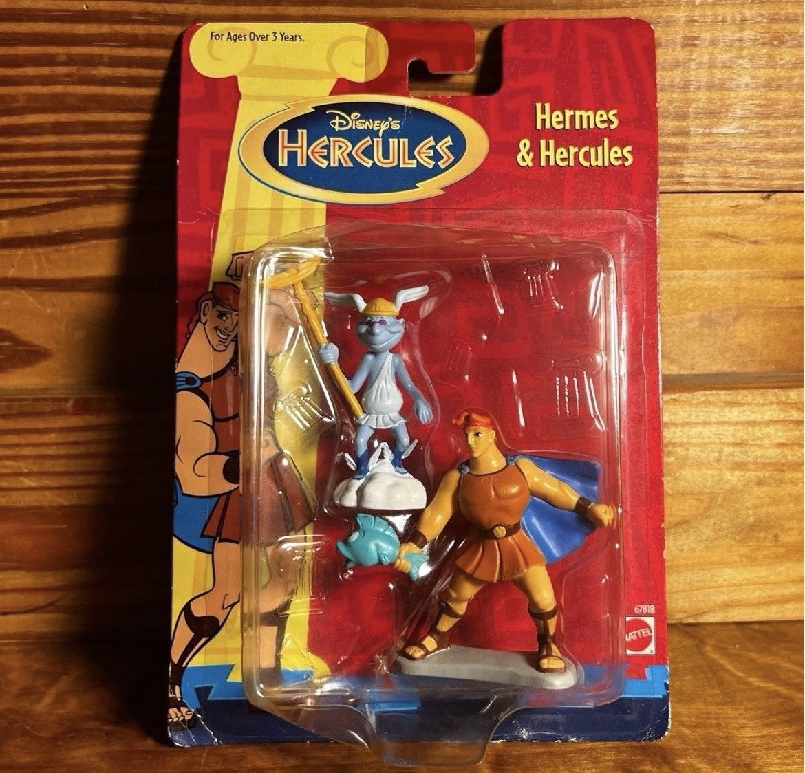 New Vintage Mattel Disney Hercules Hermes & Hercules PVC Action Figure