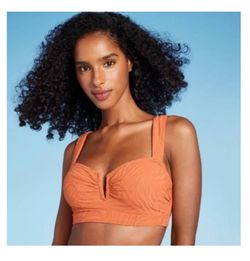Burnt Orange bikini top with under wire