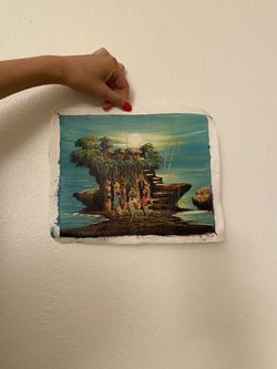 Hand painted art from Laos
