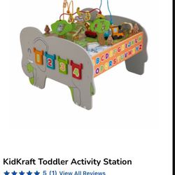Kidkraft Large Toddler Wooden Activity Center Station Elephant