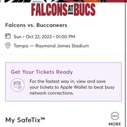 Buccaneers Falcons Tickets Section 121