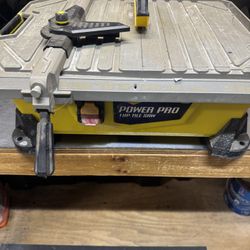 Power Pro  1 HP Tile Saw