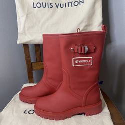 Louis Vuitton Limited Edition LV Rain Boots Size 40 