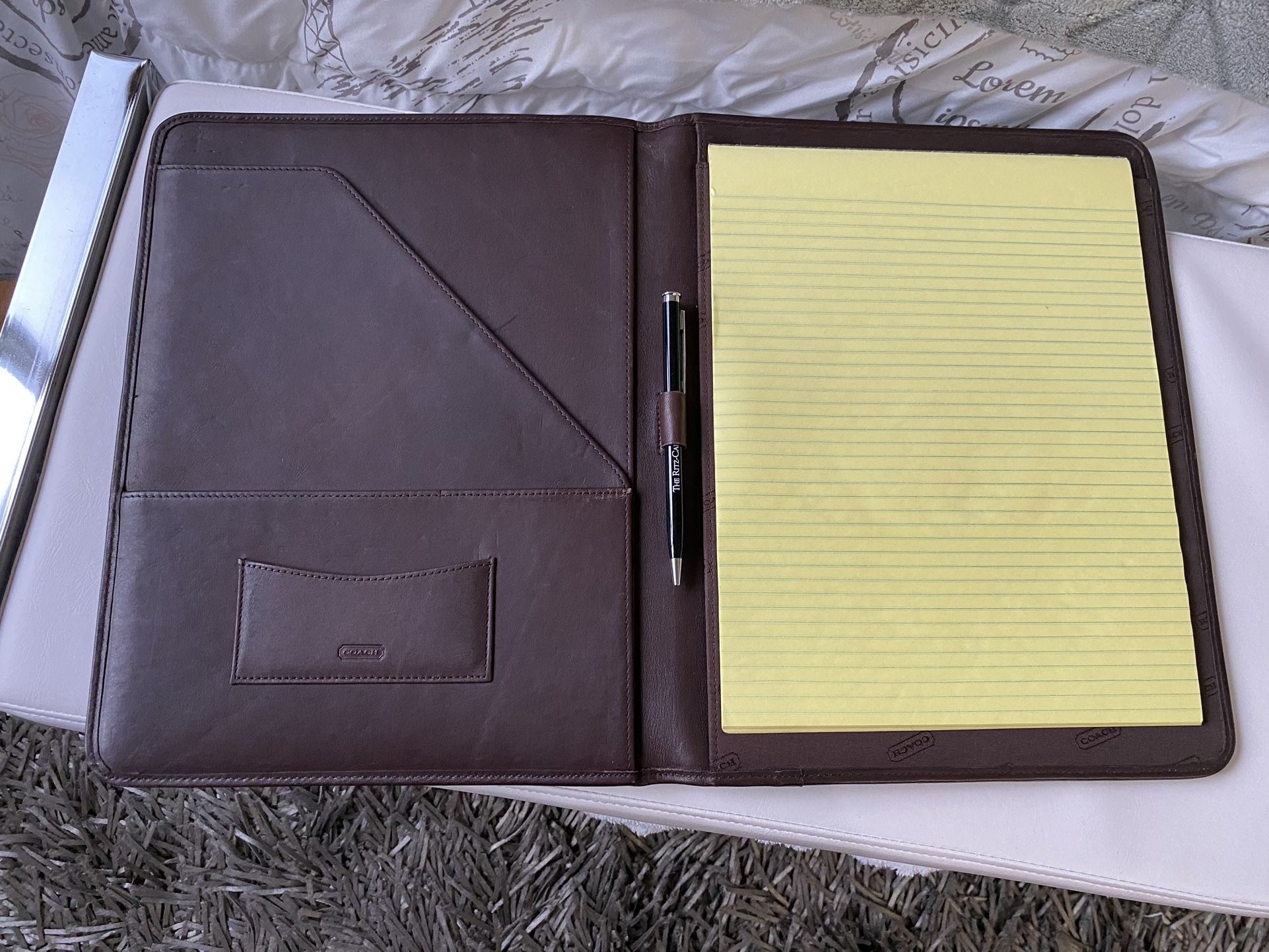 Coach Leather Portfolio