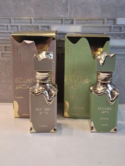 Eclaire & Eclaire Pistache Eau de Parfum Sprays 100ml by Lattafa (Bundle)
