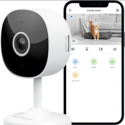 WiFi Camera 2K, Galayou Indoor Home Security Cameras for Baby/Elder/Dog/Pet Camera with Phone app,24/7 SD Card Storage,Works with Alexa & Google Home