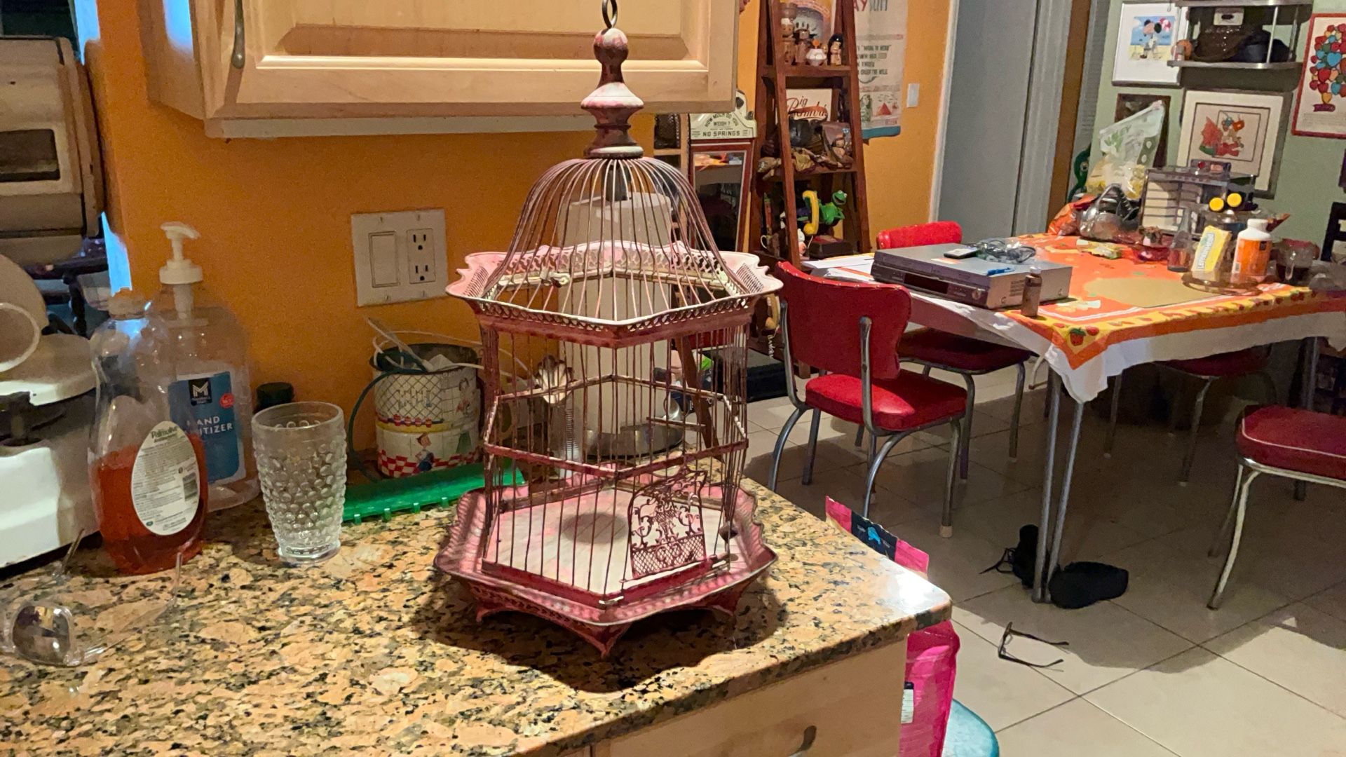 Antique  birdcage,  unusual  Victorian
