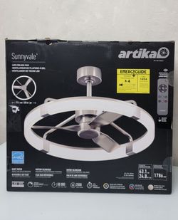 Artika Sunnyvale 28" Fandelier with Remote Brushed Nickel