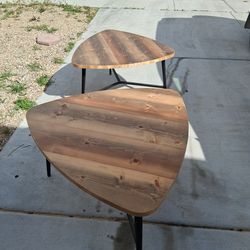 Wooden side tables