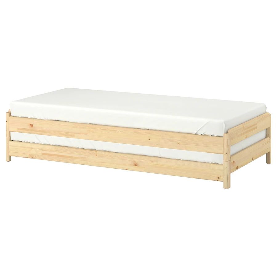 Four (4) Stackable kids beds Ikea