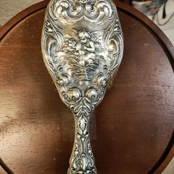 Set Of Sterling Silver Brushes